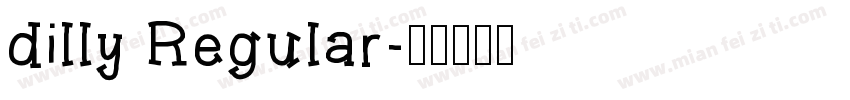 dilly Regular字体转换